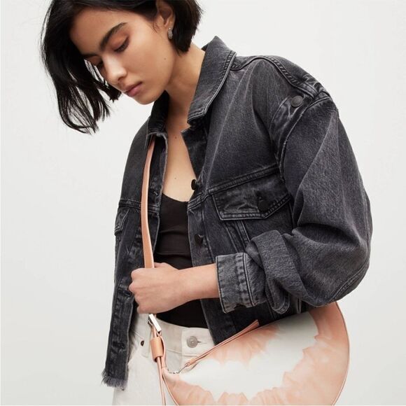 ALLSAINTS Half Moon Cross-Body Tie Dye Bag - Picture 1 of 5